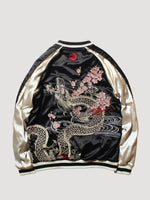 Charger l'image dans la galerie, Bomber Japonais Dragon et Fleurs 'Shinjuku'