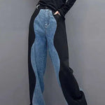 Charger l'image dans la galerie, Jean Bleu Effet Vague Femme 'Sendai'