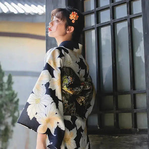 Kimono Motif Japonais Femme 'Tengu'