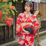 Charger l&#39;image dans la galerie, Kimono Traditionnel Femme &#39;Kasumigaura&#39;
