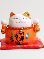 Charger l'image dans la galerie, Maneki-Neko Tirelire Orange