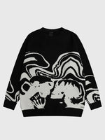 Charger l'image dans la galerie, Pull Japonais Noir et Blanc