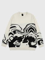 Charger l'image dans la galerie, Pull Japonais Noir et Blanc