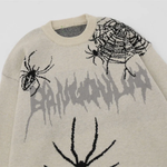 Charger l'image dans la galerie, Pull Streetwear Motif Araignée