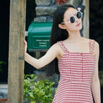 Charger l'image dans la galerie, Robe Vintage à Carreaux 'Tairu'