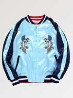 Charger l'image dans la galerie, Sukajan Jacket Réversible Bleu et Rose 'Kawagoe'