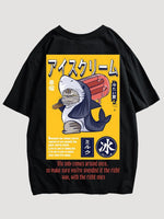 Charger l'image dans la galerie, T-shirt Japonais Chat Requin 'Oishii'