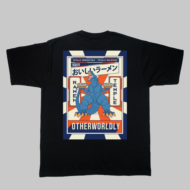 T-shirt Japonais Ramen et Dinosaure