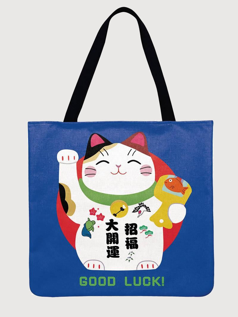 Tote Bag Japonais Maneki-Neko Chance