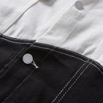 Charger l'image dans la galerie, Veste en Jean Noire et Blanche 'Jin'