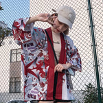 Charger l'image dans la galerie, Veste Kimono Streetwear Femme 'Okino'