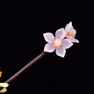 Kanzashi Japonais Bois Fleur de Lotus