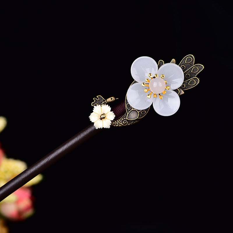 Kanzashi Japonais Traditionnel Fleur