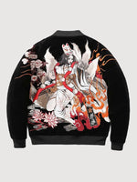 Charger l&#39;image dans la galerie, Bomber Japonais Motif Femme &#39;Take&#39;
