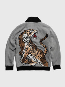 Cardigan Japonais Tigre Brodé