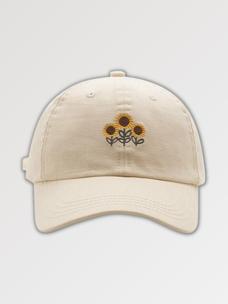 Casquette Motif Tournesol 'Himawari'