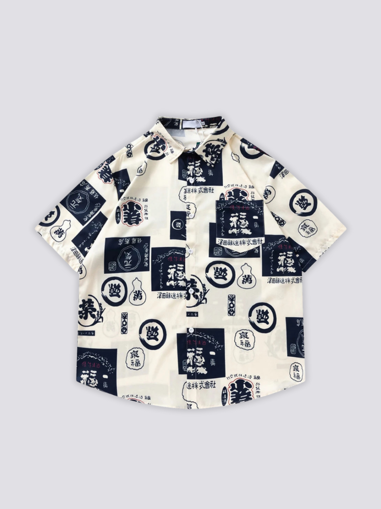 Chemise Japonaise Manche Courte