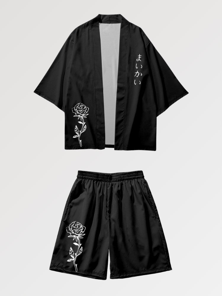 Ensemble Kimono Short 'Aomori'