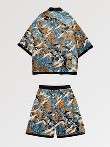 Ensemble Kimono Short 'Dento-Teki'
