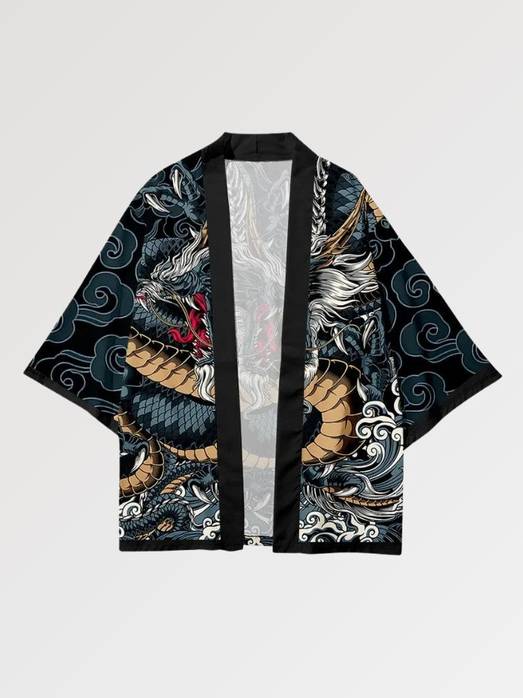 Ensemble Kimono Short 'Dragon Traditionnel'
