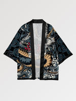 Charger l&#39;image dans la galerie, Ensemble Kimono Short &#39;Dragon Traditionnel&#39;

