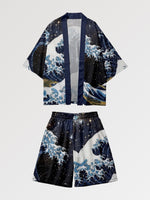 Charger l&#39;image dans la galerie, Ensemble Kimono Short &#39;Fukui&#39;
