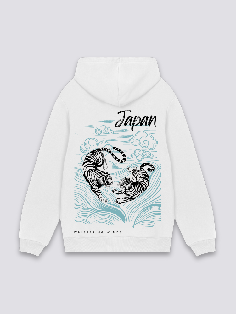 Hoodie Japonais Motif Tigre