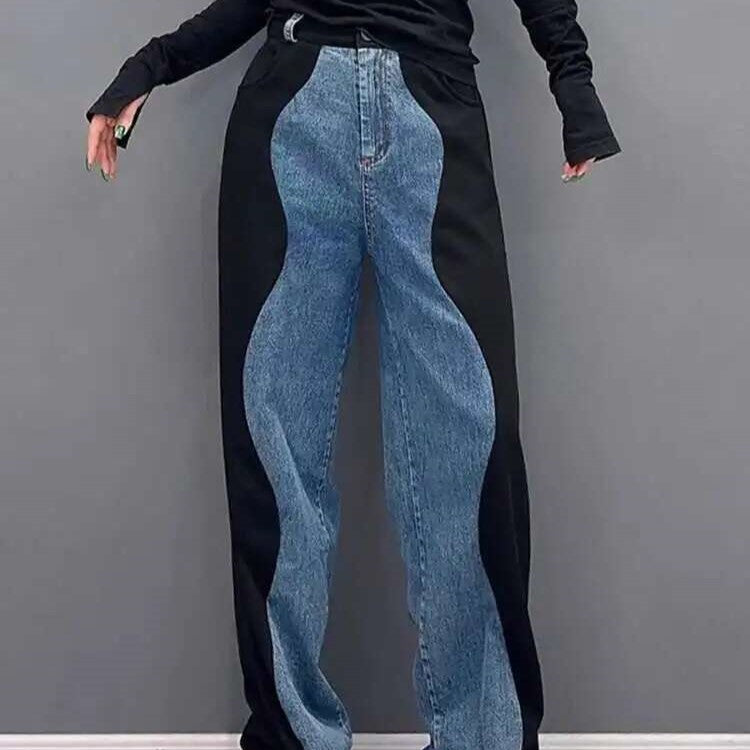 Jean Bleu Effet Vague Femme 'Sendai'