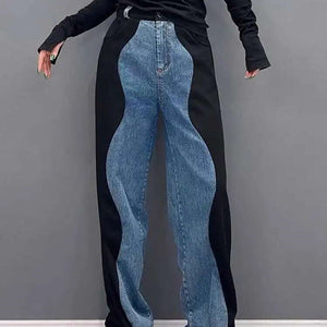 Jean Bleu Effet Vague Femme 'Sendai'
