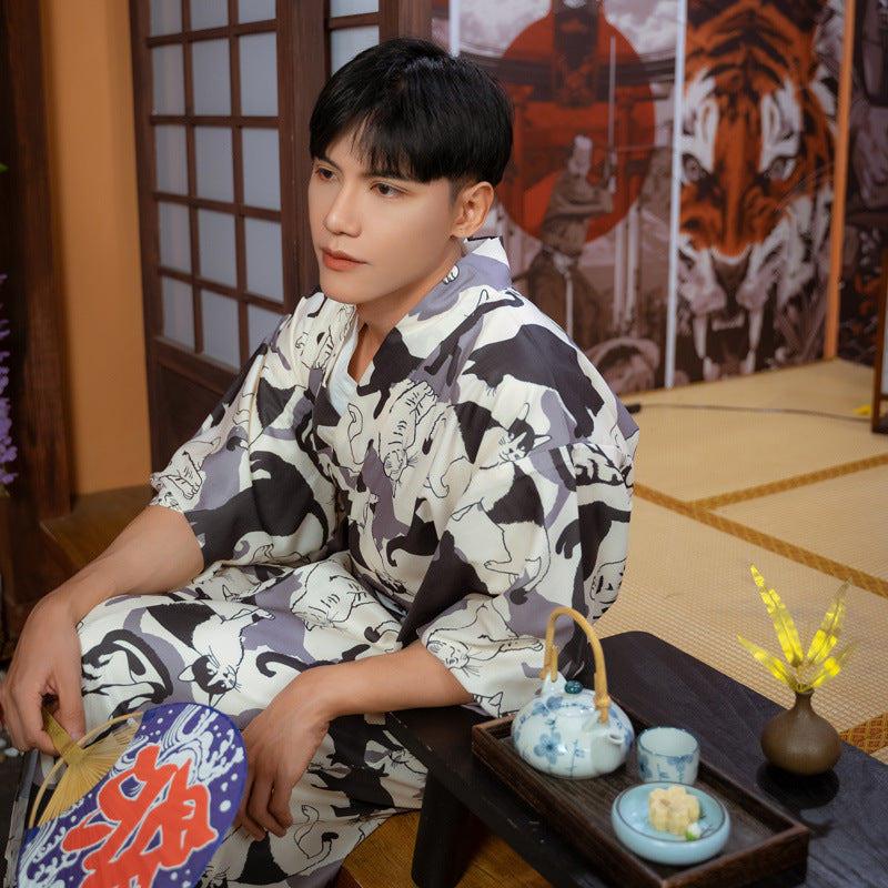 Kimono Japonais Chat