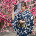 Charger l&#39;image dans la galerie, Kimono Japonais Femme &#39;Sannosawa&#39;

