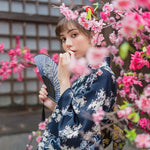 Charger l&#39;image dans la galerie, Kimono Japonais Femme &#39;Sannosawa&#39;

