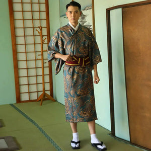 Kimono Japonais Homme en Soie 'Haruna'