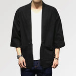 Charger l&#39;image dans la galerie, Kimono Noir Homme
