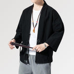 Charger l&#39;image dans la galerie, Kimono Noir Homme
