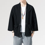 Charger l&#39;image dans la galerie, Kimono Noir Homme

