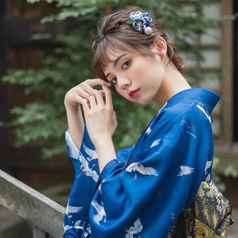 Kimono Style Japonais Femme 'Ofunato'