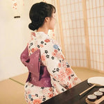 Charger l&#39;image dans la galerie, Kimono Traditionnel Femme &#39;Akanagi&#39;
