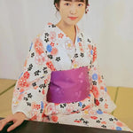 Charger l&#39;image dans la galerie, Kimono Traditionnel Femme &#39;Akanagi&#39;

