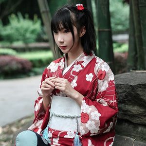 Kimono Traditionnel Femme 'Showa-Shinzan'