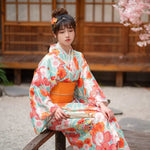 Charger l&#39;image dans la galerie, Kimono Traditionnel Femme &#39;Tekari&#39;
