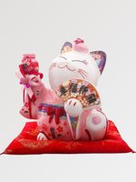 Charger l&#39;image dans la galerie, Maneki-Neko Tirelire &#39;Kimono Rose&#39;
