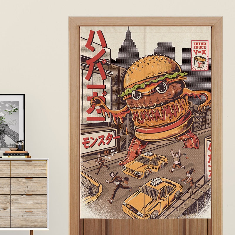 Noren Japonais 'Burger in the Hood'
