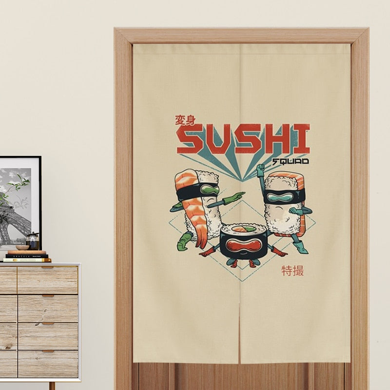 Noren Japonais 'Duel de Sushis'