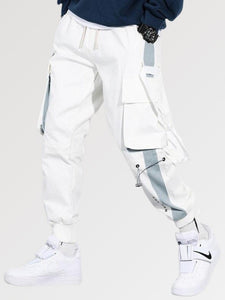 Pantalon Cargo Blanc Style Japonais Homme 'Kushima'
