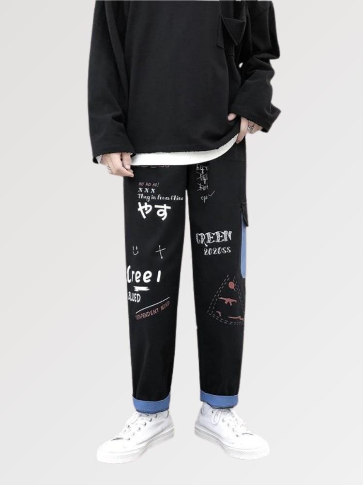 Pantalon Streetwear Japonais Homme 'Omachi'