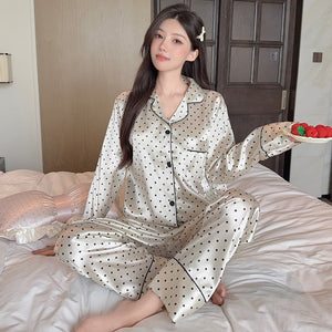 Pyjama Japonais à Pois pour Femme