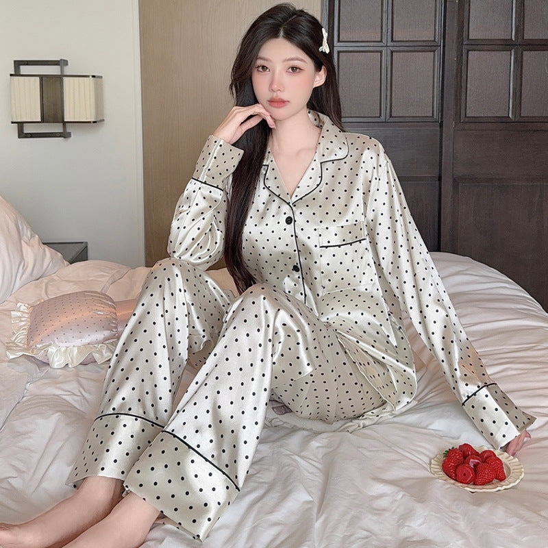 Pyjama Japonais à Pois pour Femme – Japan Mood - Main Image