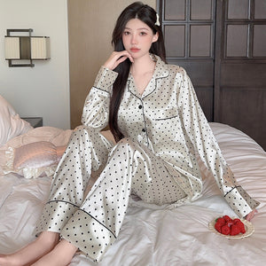 Pyjama Japonais à Pois pour Femme