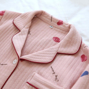 Pyjama Japonais Coton Épais Femme